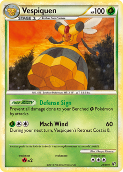 Vespiquen, Undaunted #23, Pokémon TCG card