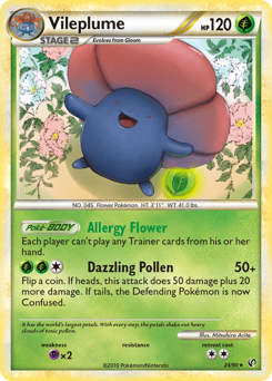Vileplume, Undaunted #24, Pokémon TCG card