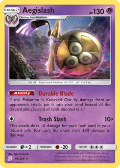 Aegislash, Unified Minds #95, Pokémon TCG card
