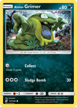 Alolan Grimer, Unified Minds #127, Pokémon TCG card