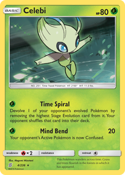 Celebi, Unified Minds #4, Pokémon TCG card