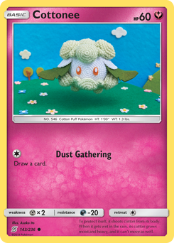 Cottonee, Unified Minds #143, Pokémon TCG card