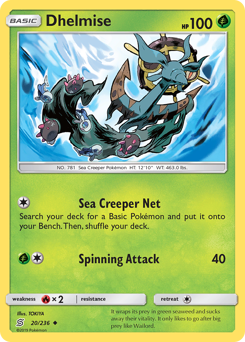 Dhelmise, Unified Minds #20, Pokémon TCG card