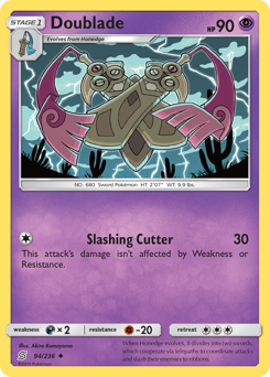 Doublade, Unified Minds #94, Pokémon TCG card