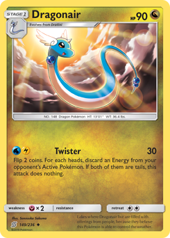 Dragonair, Unified Minds #149, Pokémon TCG card