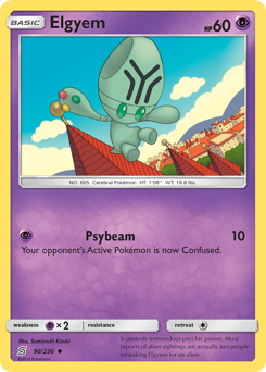 Elgyem, Unified Minds #90, Pokémon TCG card