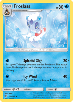 Froslass, Unified Minds #38, Pokémon TCG card