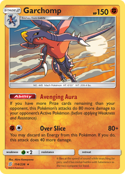 Garchomp, Unified Minds #114, Pokémon TCG card