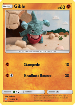 Gible, Unified Minds #112, Pokémon TCG card