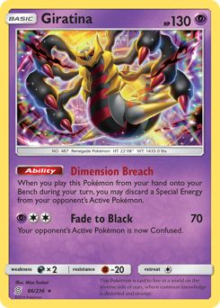 Giratina, Unified Minds #86, Pokémon TCG card