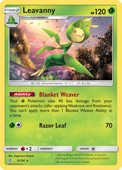 Leavanny, Unified Minds #9, Pokémon TCG card