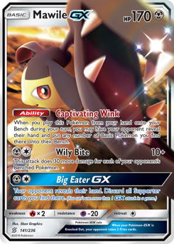 Mawile-GX, Unified Minds #141, Pokémon TCG card