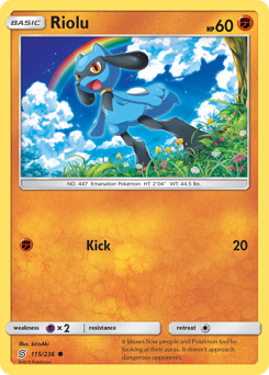 Riolu, Unified Minds #115, Pokémon TCG card