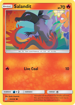 Salandit, Unified Minds #33, Pokémon TCG card
