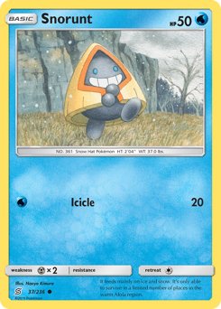 Snorunt, Unified Minds #37, Pokémon TCG card