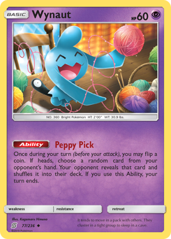 Wynaut, Unified Minds #77, Pokémon TCG card