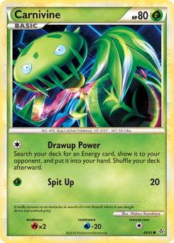 Carnivine, Unleashed #46, Pokémon TCG card