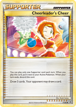 Cheerleader's Cheer, Unleashed #71, Pokémon TCG card