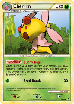 Cherrim, Unleashed #28, Pokémon TCG card