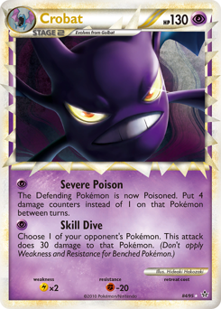 Crobat, Unleashed #84, Pokémon TCG card