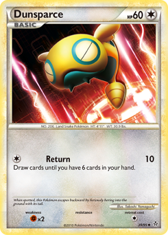 Dunsparce, Unleashed #29, Pokémon TCG card