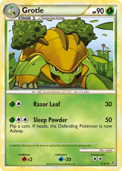 Grotle, Unleashed #31, Pokémon TCG card