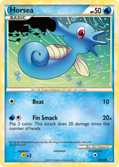 Horsea, Unleashed #49, Pokémon TCG card