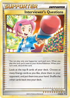 Interviewer's Questions, Unleashed #77, Pokémon TCG card