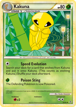 Kakuna, Unleashed #32, Pokémon TCG card