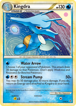 Kingdra, Unleashed #17, Pokémon TCG card