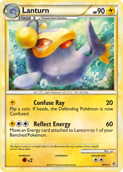 Lanturn, Unleashed #18, Pokémon TCG card