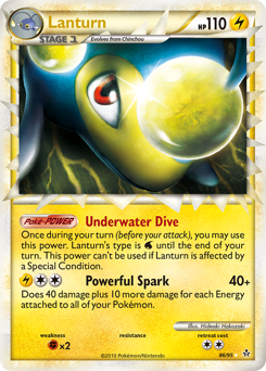 Lanturn, Unleashed #86, Pokémon TCG card