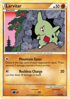 Larvitar, Unleashed #50, Pokémon TCG card
