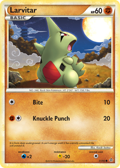 Larvitar, Unleashed #51, Pokémon TCG card