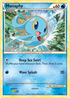 Manaphy, Unleashed #3, Pokémon TCG card
