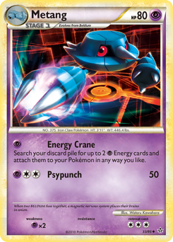 Metang, Unleashed #33, Pokémon TCG card
