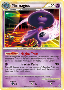 Mismagius, Unleashed #5, Pokémon TCG card