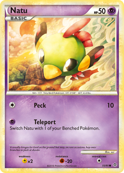Natu, Unleashed #55, Pokémon TCG card
