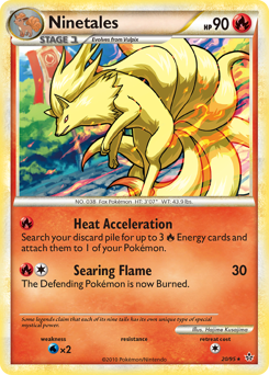Ninetales, Unleashed #20, Pokémon TCG card