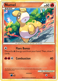 Numel, Unleashed #35, Pokémon TCG card