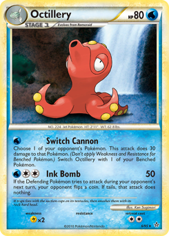 Octillery, Unleashed #6, Pokémon TCG card