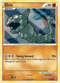 Onix, Unleashed #57, Pokémon TCG card