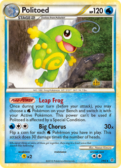Politoed, Unleashed #7, Pokémon TCG card