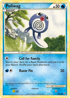Poliwag, Unleashed #58, Pokémon TCG card