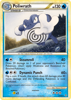 Poliwrath, Unleashed #21, Pokémon TCG card