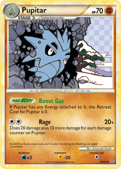 Pupitar, Unleashed #38, Pokémon TCG card