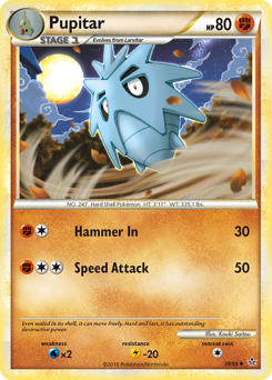 Pupitar, Unleashed #39, Pokémon TCG card