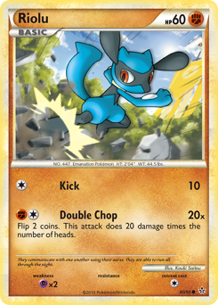 Riolu, Unleashed #60, Pokémon TCG card