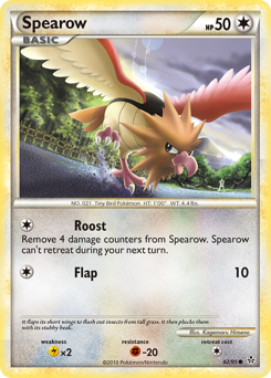 Spearow, Unleashed #62, Pokémon TCG card