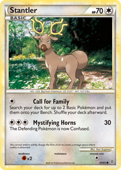 Stantler, Unleashed #64, Pokémon TCG card